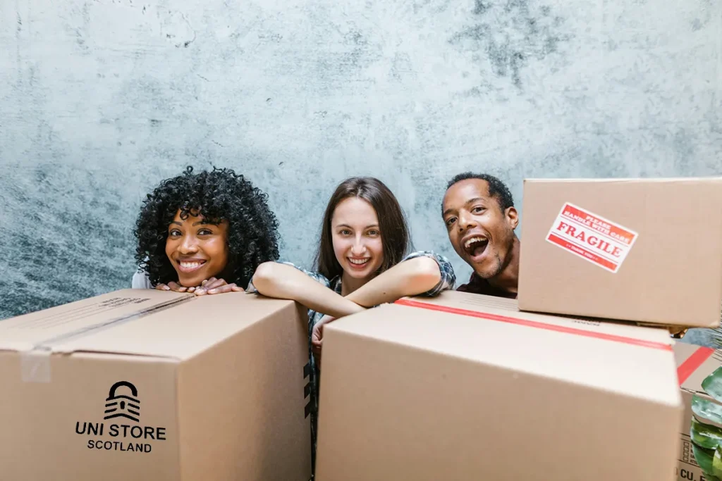 Unistore Scotland - Quick Guide to Summer Student Storage in Scotland - Free Packing Boxes Tape Markers